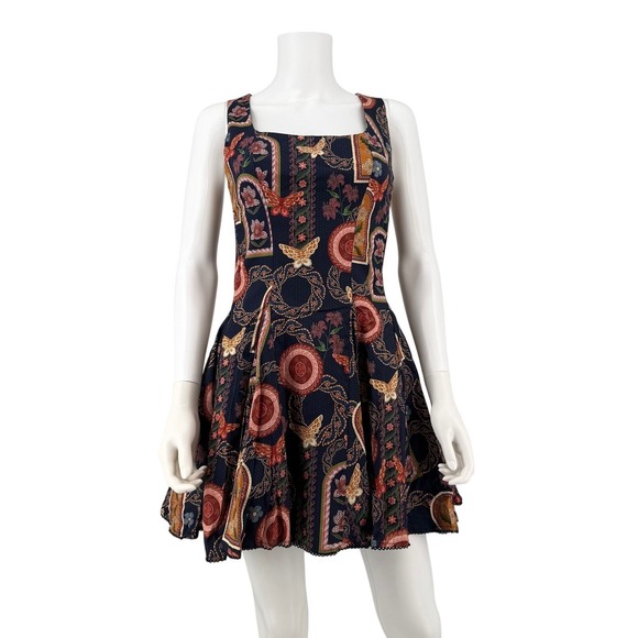 Agua Bendita Dresses & Skirts - NWT Agua Bendita Kristen Mini Dress Floral Medallion Fit Flare Sundress